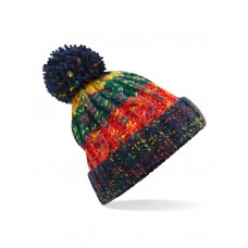 CORKSCREW POM POM BEANIE B486