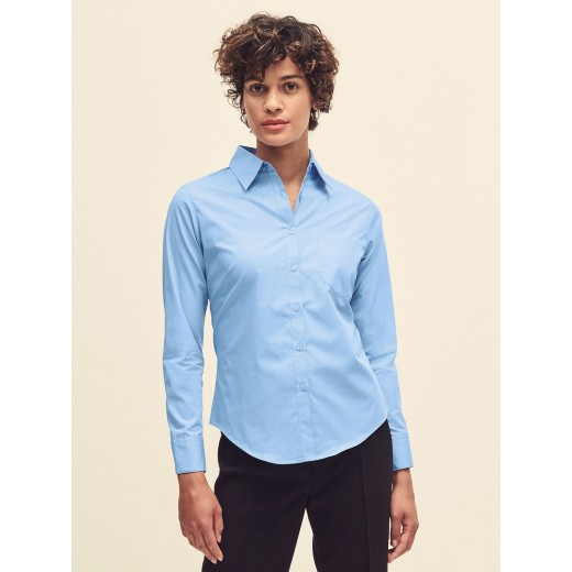 LADIES POPLIN SHIRT LONG SLEEVE FR650120