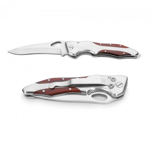 LAWRENCE  COLTELLO TASCABILE IN ACCIAIO INOX E LEGNO 94030