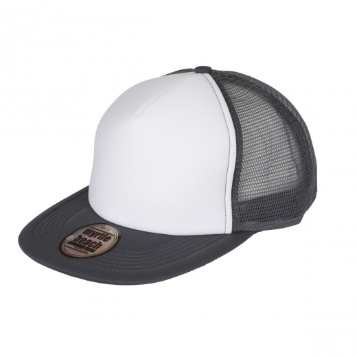 5 PANEL FLAT PEAK CAP 100%P