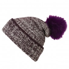 LADIES' MELANGE BEANIE 100% P