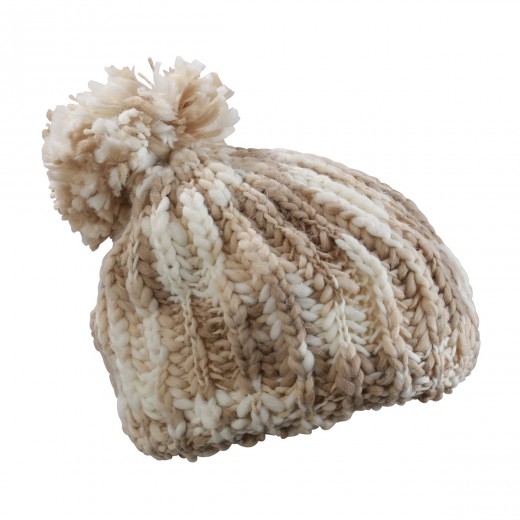 COARSE KNITTING HAT 80%P 20%P