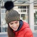 LADIES' METALLIC BEANIE 100%P